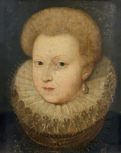 École FRANÇAISE vers 1600, entourage de Dumontier
Portrait...