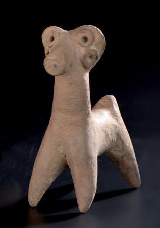 Statuette représentant un bélier stylisé,...