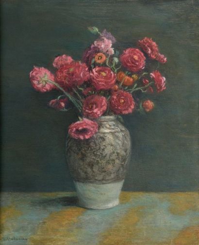 Arsène CHABANIAN (1864-1949)
Vase de renoncules...