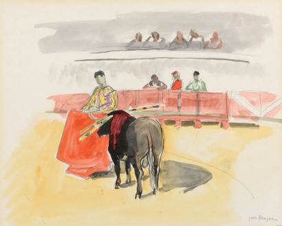 Yves BRAYER (1907-1990)
Tauromachie Aquarelle...