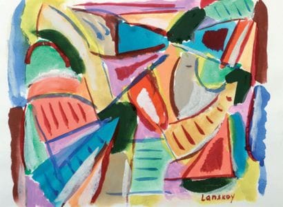 André LANSKOY (1902-1976)
Composition Gouache...