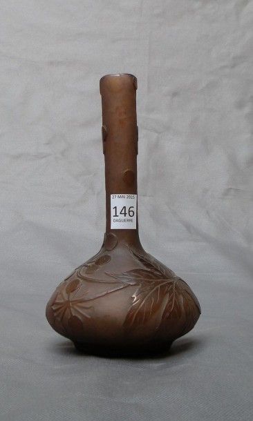 Émile GALLÉ (1846-1904)
Vase soliflore sur...