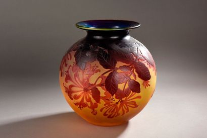 Émile GALLÉ (1846-1904)
Vase sphérique à...