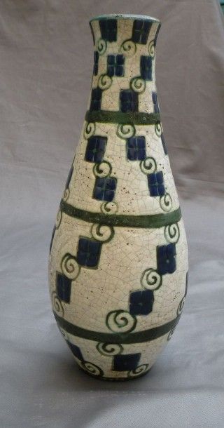 Edouard CAZAUX (1889-1974)
Grand vase piriforme...