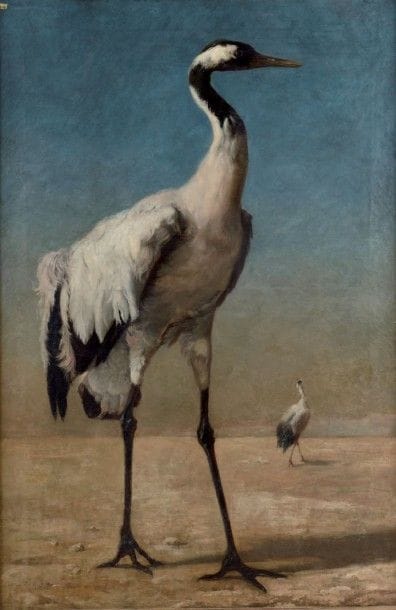 Philippe ROUSSEAU (1816-1887), attribué à
Grue...