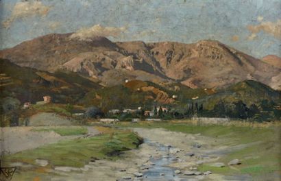 Charles PEARCE (1851-1914)
Vue de rivière...
