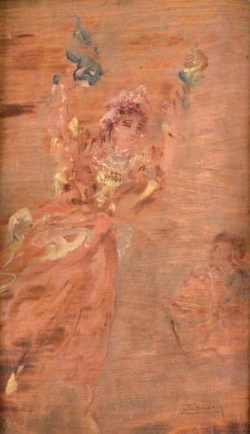 Félix ZIEM (1821-1911)
Danseuse Huile sur...
