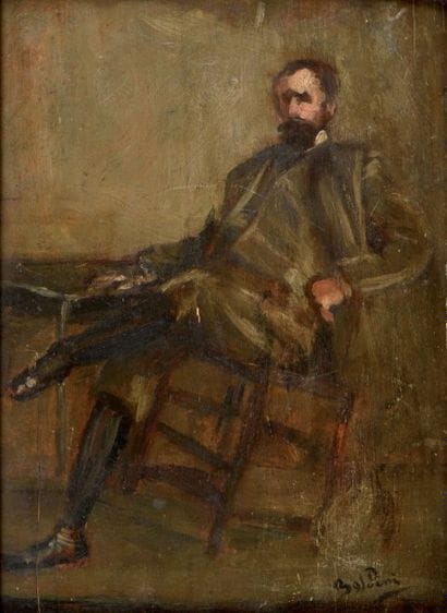 Giovanni BOLDINI (1842-1931)
Homme assis...