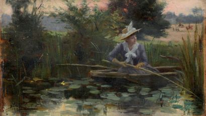 Alfred GUILLOU (1844-1926)
Jeune femme à...