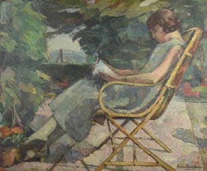 BESSIE ELLEN DAVIDSON (1879-1965)
Femme à...