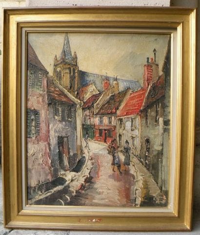 FRANCK WILL (1900-1951)
Rue de l'église Huile...