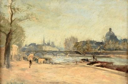 ALBERT LEBOURG (1849-1928)
Paris, les quais...