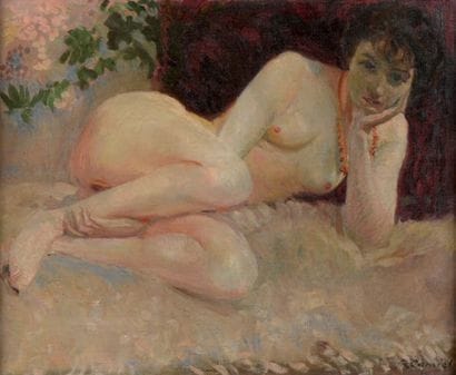 Richard CARNIEL (1868-1915)
Femme nue allongée...