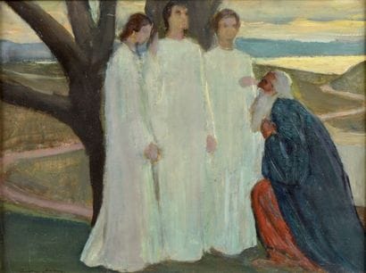 Maurice CHABAS (1862-1947)
Les anges Huile...