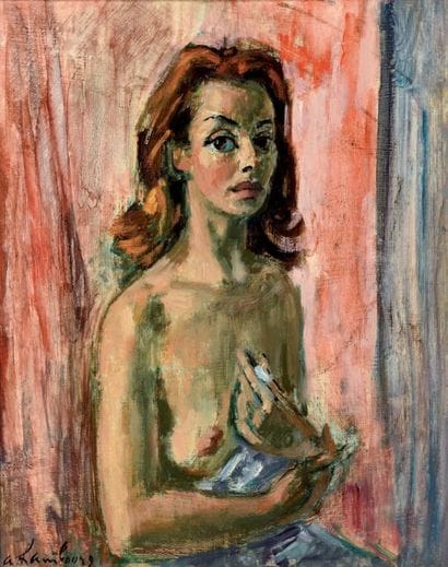 André HAMBOURG (1909-1999)
La fille aux cheveux...
