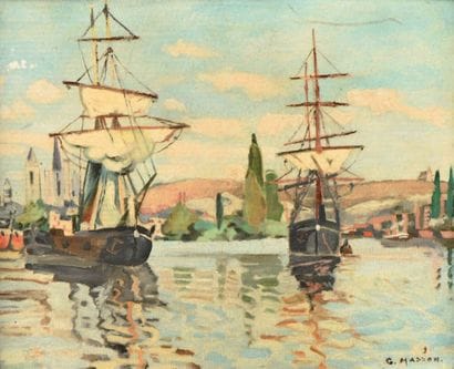 Georges MASSON (1892-1977)
Port basque Huile...