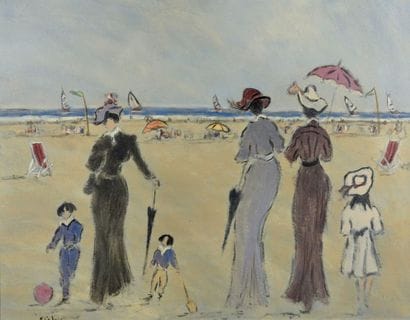 Henry SAINT-CLAIR (1899-1990)
Sur la plage...