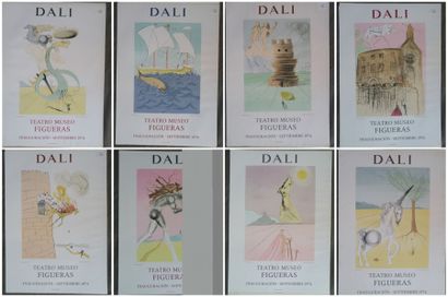 Salvador DALI (1904-1989), d'après
Lot d'affiches...