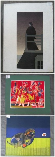 José ORTEGA (1921-1990)
Sans titre Lithographie...