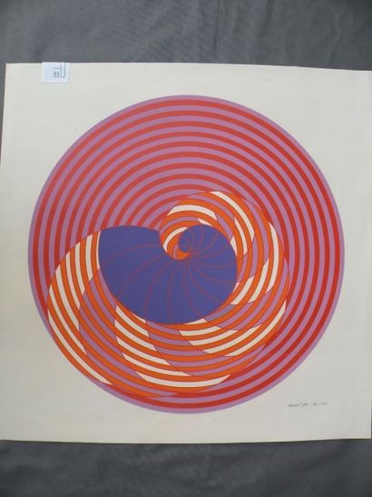 Yaacov Agam Né en 1928
Composition Sérigraphie...