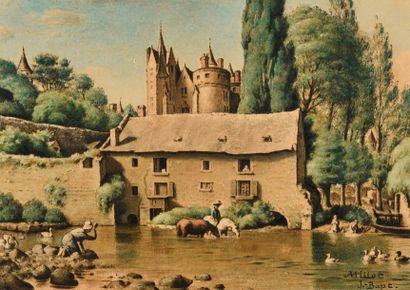 Jean-Baptiste MILLET (1831-1906)
Village...