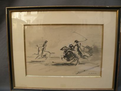 Pierre DUBAUT (1886-1968)
Partie de polo...