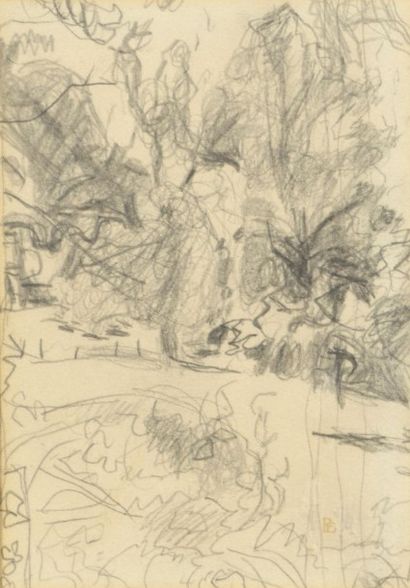 Pierre BONNARD (1867-1947)
Le jardin Crayon...