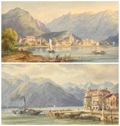 G. GOBAUT (1814-1882)
Ferriolo sur le lac...