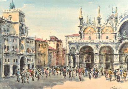 Pietro GIOVECCHI (XXe siècle)
Place Saint-Marc...