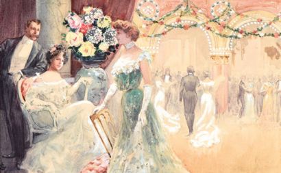 Georges LACOMBE (1868-1916)
Au bal Aquarelle...