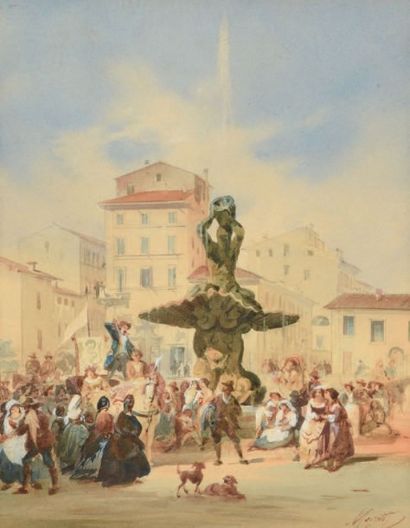Luigi MORETTI (1907-1993)
La fontaine du...