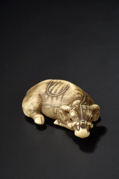 Netsuke en ivoire Japon, XIXe siècle Représentant...