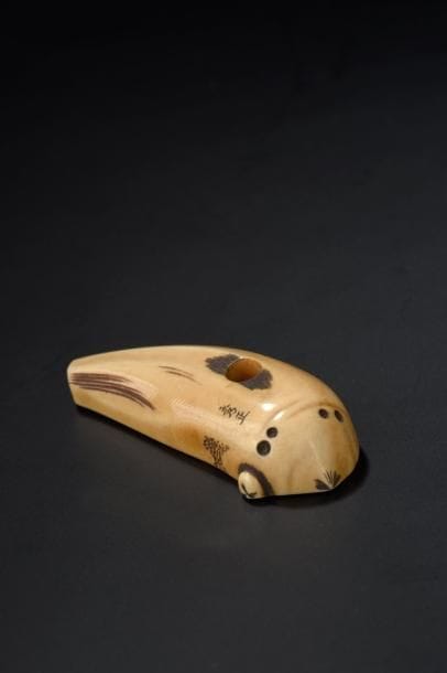 Netsuke en ivoire Japon, école d'Osaka, début...