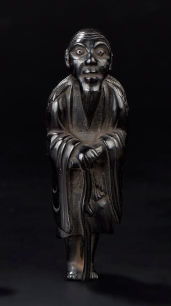 Netsuke en bois Japon, XIXe siècle Représentant...