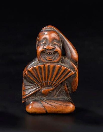 Netsuke en bois Japon, fin du XIXe siècle...