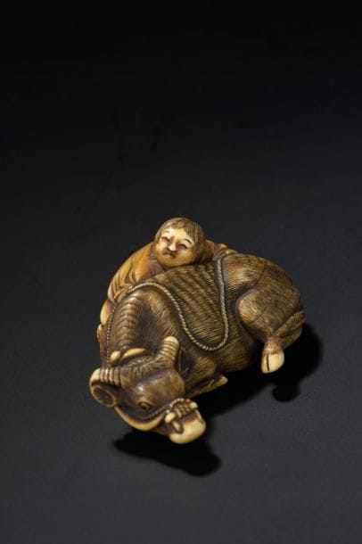 Netsuke en ivoire Japon, école de Kyoto,...