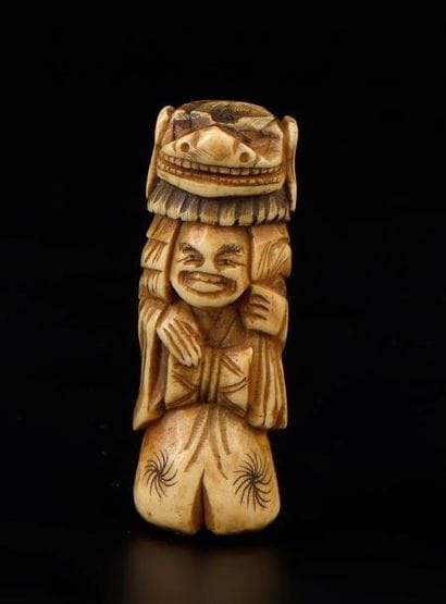 Netsuke en ivoire Japon, XIXe siècle Représentant...