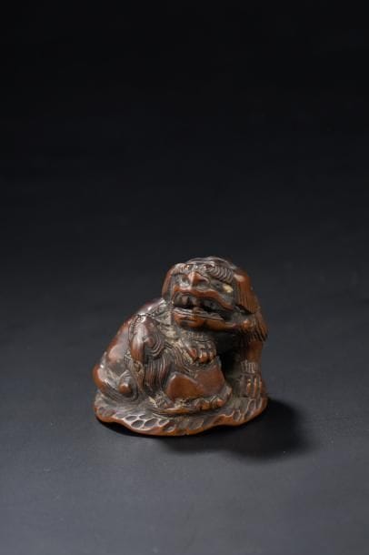Netsuke en bois Japon, XIXe siècle Représentant...
