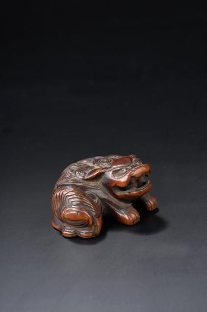 Netsuke en bois Japon, XIXe siècle Représentant...