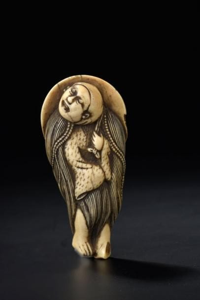 Netsuke en ivoire Japon, XVIIIe siècle Représentant...