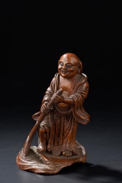 Groupe en bambou sculpté Chine, XIXe siècle...