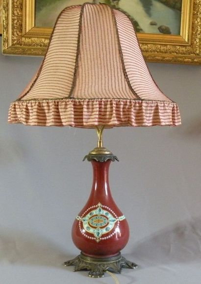 Lampe en porcelaine Napoléon III.
