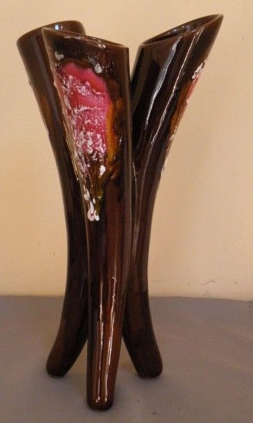Vase trois cornets, 1960 H. 42 cm
