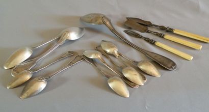 Lot d'argenterie. Poids 640g