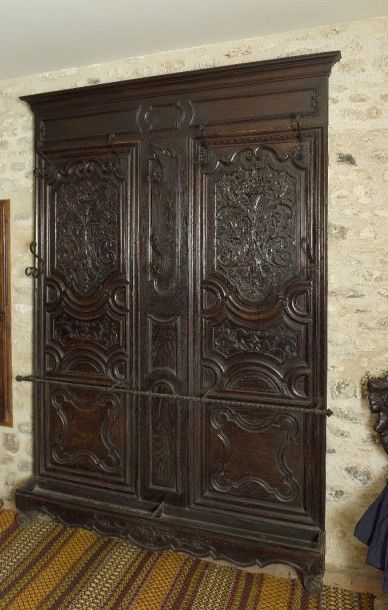 Porte-manteaux vestiaire en chêne composés...