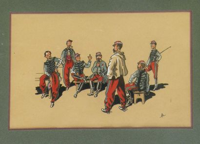Ecole française fin XIXe siècle
Assemblée...