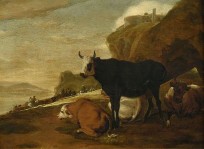 Ecole hollandaise du XVIIème siècle, entourage...