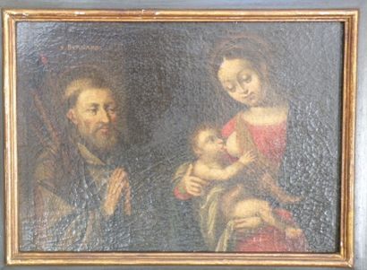 Ecole Française du XVIIème siècle.
Vierge...
