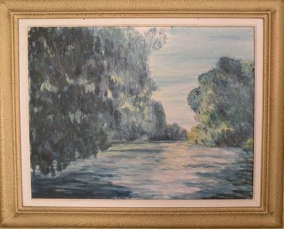 Dans le goût de MONET
Paysage Lacustre Huile...