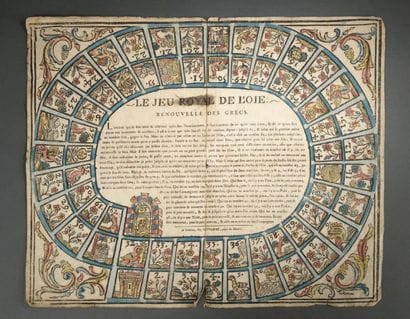 Le jeu royal de l'oie renouvelé des Grecs,...